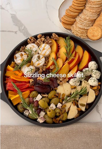 Sizzling Cheese and Fruit Platter for Outdoor Grilling