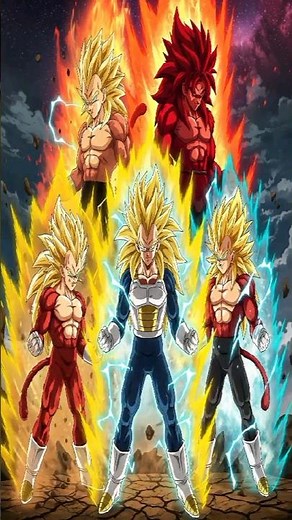 Vegeta’s Ultimate Evolution! SSJ Grade 3 to Super saiyan 4 in One Shot ⚡🔥 The Saiyan Prince Rises!