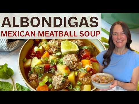 Easy Albondigas | A Cozy Mexican Meatball Soup
