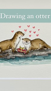 ‘I otterly love you’ 🥰 🦦 share this with your love! This is also available as a card ready for the 14th February! 💌 • • • Using @sakuraunitedkingdom fineliner purchased from @cassart1984 #otterlove #otterlovers #otterlover #winterwatch #otterworld #otterdrawing #drawingaday #drawingvideo #fineliner #finerlinerart Otter drawing / otter / wildlife / art / fineliner art | ellie_hooi_illustration