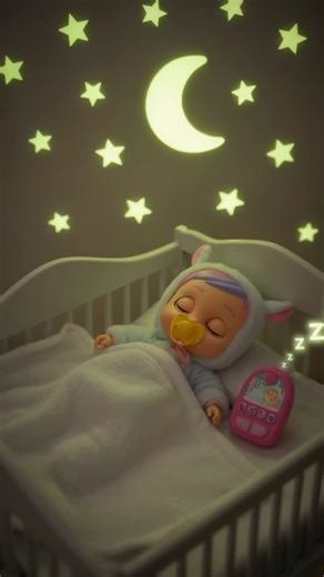 💖✨ When the sweetness of Cry Babies Jenna Sleep Routine turns off the light. 🌙💤 #crybabies #sleeproutine #ToysForKids #growingtogether | Cry Babies