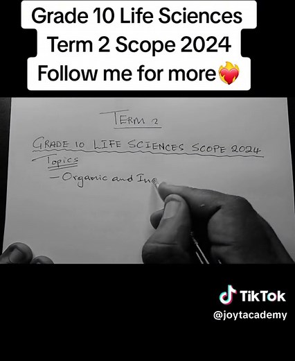 Grade 10 Life Sciences Term 2 Scope 2024 - Exploring the Wonders of Biology!