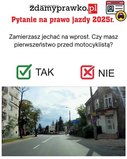 🚦Jaka powinna być poprawna odpowiedź? Napisz w komentarzu! 🚗 Szukasz sprawdzonego sposobu na przygotowanie się do egzaminu na prawo jazdy? 📝 Na naszej stronie internetowej www.zdamyprawko.pl znajdziesz nie tylko testy na prawo jazdy, ale także wiele innych przydatnych materiałów! 🌟 Zacznij już dziś swój kurs, a pewnie zdasz egzamin bez stresu! 🚗📚 🌎Sprawdź👉 https://zdamyprawko.pl/ 🌎Linki do pobrania aplikacji: - android: https://play.google.com/store/apps/de... - ios: https://apps.apple.
