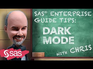SAS Tip | SAS Enterprise Guide: Dark Mode