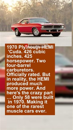Only 58 of These HEMI Cudas Were Built