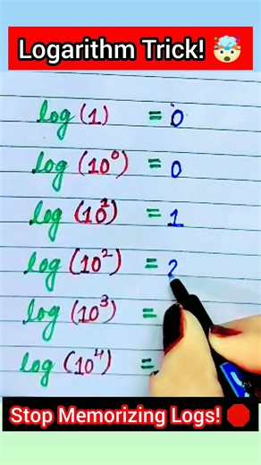 Master Logarithms in Seconds! 🚀 | Maths Shortcut Trick #shorts #maths #viral #ytshorts