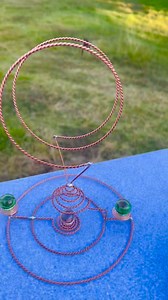 Tensor ring spiral tower receives electric charge in the air, has flexibility and movement. #design #energy #vibration #positivevibes #PositiveEnergy #relaxation | MineStone OnEarth