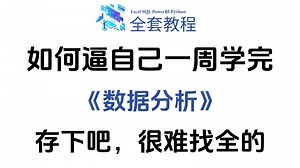 【全80集】目前B站最全最细的数据分析零基础全套教程，2025最新版，包含所有干货！七天就能从小白到大神！少走99%的弯路！存下吧！很难找全的！