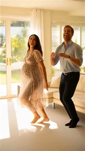 AI art/Meghan is dancing in her jam. #meghanmarkle #princeharry #dance#shorts