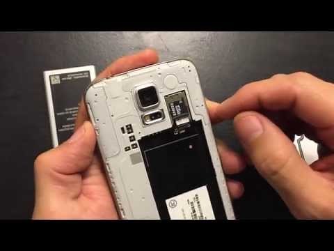 Galaxy S5: How to Insert Sim & SD Card