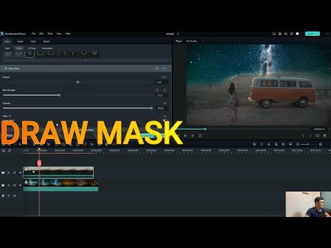 HOW TO USE DRAW MASK IN FILMORA 12