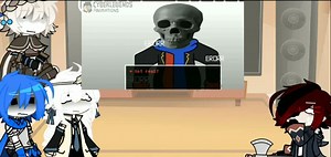 Sans aus reacts to If Pibby Corrupted met error sans / No ships / [ 1/? ]