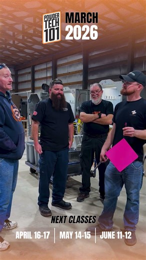 March 2026 Powder Tech 101 Powder Coating Training Class - Columbia Coatings 💪