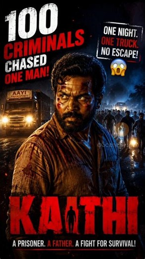 One Night. One Truck. 100 Criminals. | Kaithi Explained #shorts