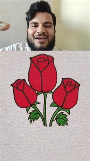 How to draw a multiple Rose 🌹 #viral #art #shorts #youtubeshorts #newyoutuber #trending