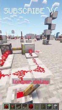 How to make DELAY LONGER TURNING ON but NOT OFF! | Redstone with PsiVolt #minecraft #redstone