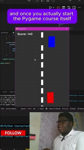 Make a 2D Racer in Python #coding #pygame