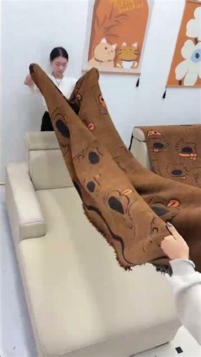 Simple yet sophisticated sofa cover! It blends seamlessly into any decorating style, looking great