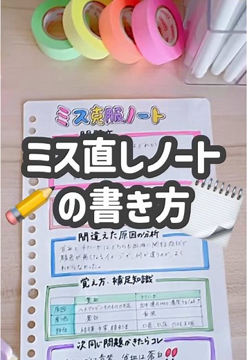 効果的なノートまとめ方と復習法