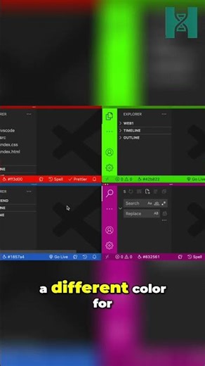 VS Code: Color-Code Your Windows with Peacock! #shorts