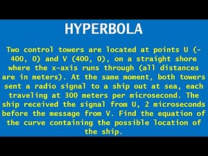 Precalculus Tagalog – (4/4) Hyperbola – STEM 11