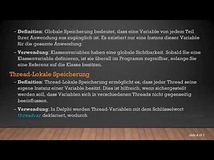 Verständnis von Delphi Class Vars: Globale vs. Thread-Lokale Speicherung