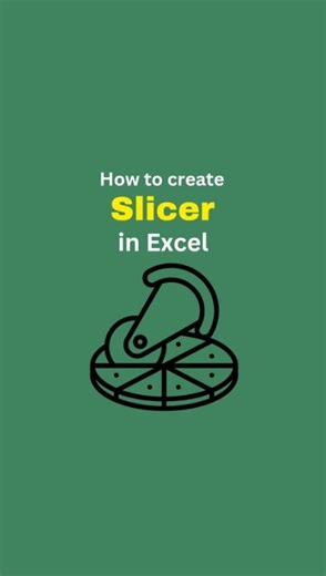 ExcelSavy on Instagram: "How to Create Slicers in Excel 👨‍💻 🗂 Easy and Smart way to learn Excel, VB#cryptoA, and Data Analysis, link in bio. ✨ Consider Following to get Regular Updates like This✨ #excel #exceltricks #exceltip #corporate #finance #exceltutorial #exceltraining"