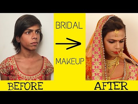 BOY TO GIRL BRIDAL MAKEUP | BEST INDIAN WEDDING MAKEUP |