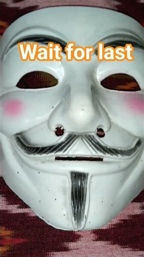 drawing of hacker mask with #watercolor