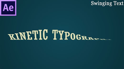 Kinetic typography 1 - swinging text expressions in After Effects - 145
