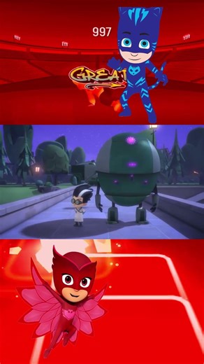 DANCE! GO! Pj Masks Laughing Coffin Dance Tiles Hop EDM Rush #shorts #coffindance #pjmasks