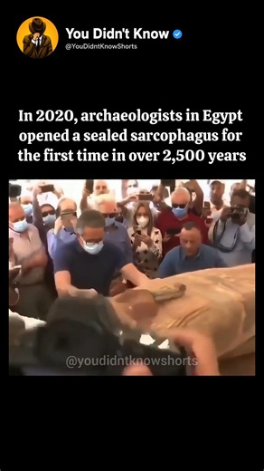 Opening a 2,500-Year-Old Egyptian Sarcophagus #Shorts #YouDidntKnow #Egypt #Archaeology #History
