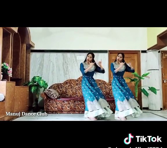 Traditional Blue and White Dance Performance