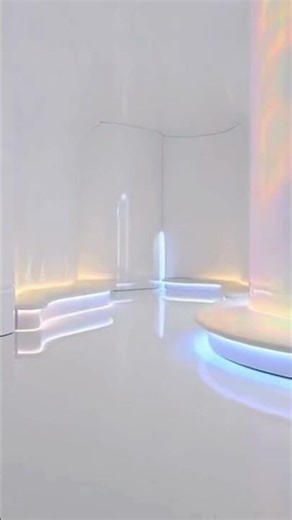 Aurora Prism Hall | Futuristic Light Lounge Transformation