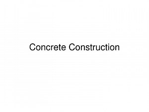 Concrete Construction - SlideServe