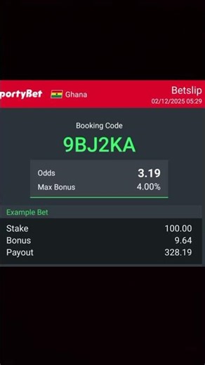 Free sportsbet booking code for you today