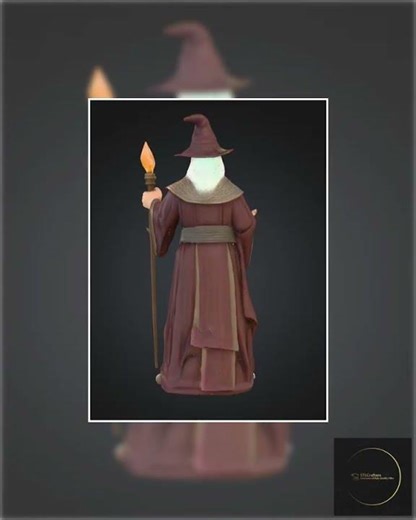 Wizard Miniature STL – 28mm RPG Model