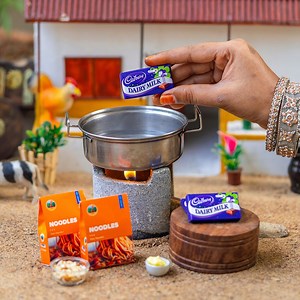 136K views · 8.7K reactions | Dairy Milk + Noodles In Miniature 朗 | Miniature Cooking Show | Facebook