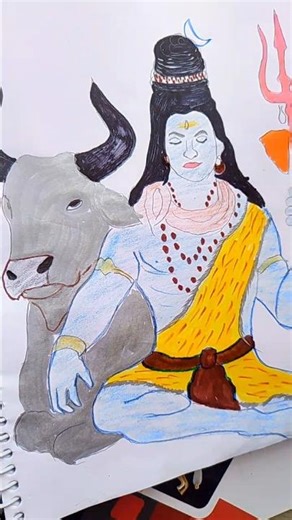 -Har Har Mahadev|| Easy Shiva Drawing Tutorial | Draw Shiva in 5 minutes