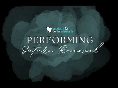 How to Remove Sutures (Dental) {Suture Removal}