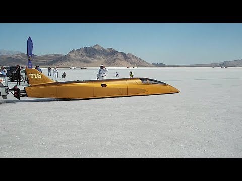 Speed Demon George Poteet first's 418 mph run at Bonneville Speed Week 2017