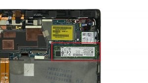 Dell Latitude 12-7275 (T02H001) mSATA SSD Removal & Installation