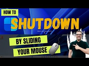 How to shut down Windows by sliding your mouse | slide to shutdown