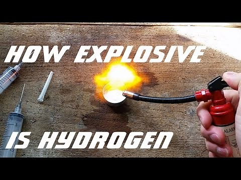 How explosive is hydrogen??