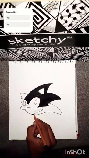 Part No 64/100 Watch Me Draw Sonic the Hedgehog ⚡ | Satisfying Art Timelapse