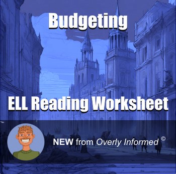 Budgeting ELL Reading Worksheet