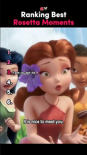Ranking The BEST Rosetta Moments 🌺🧚‍♀️ #Rosetta #Tinkerbell