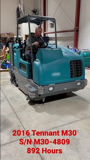 2016 Tennant M30 Sweeper/Scrubber (Propane) - 892 Hours