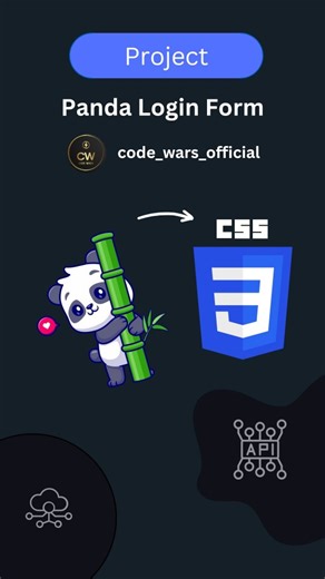 Code Wars | (Save it 🐼) Panda Login Form CSS. . . . 🤩 Source Code Available in GitHub & Telegram Link in Bio 🔥 !! FOLLOW US TO LEARN CODING !!... | Instagram
