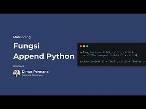 Fungsi Append List Python